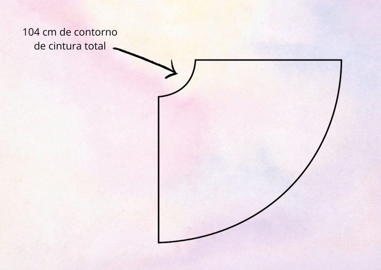 patrón falda envolvente