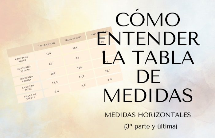 portada de la tabla de medidas