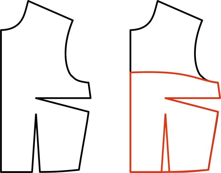 Proceso de cómo hacer un patrón de un escote palabra de honor y distintos tipos de escotes