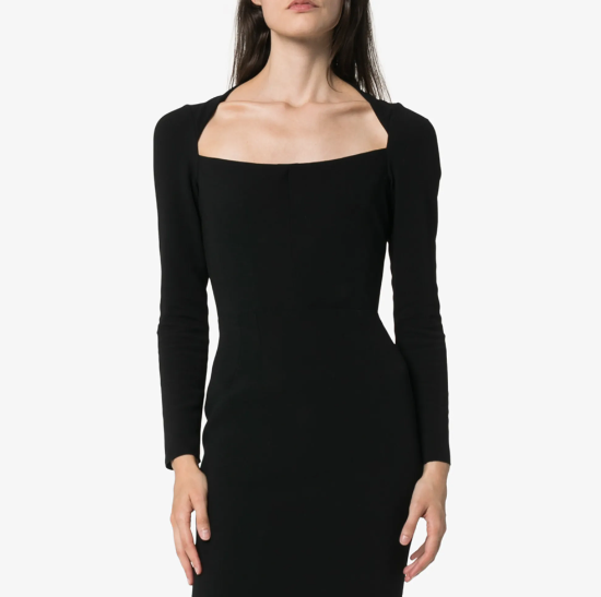 Vestido de Dolce&Gabbana con escote reina Ana