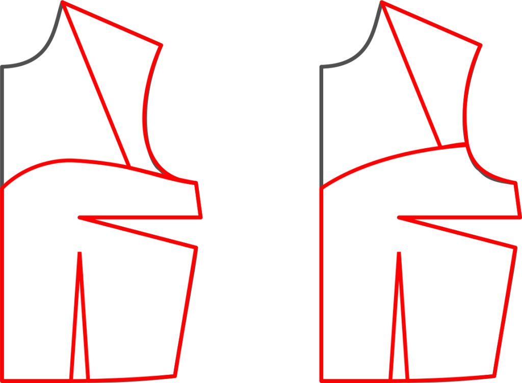 Dos tipos de escotes reina Ana